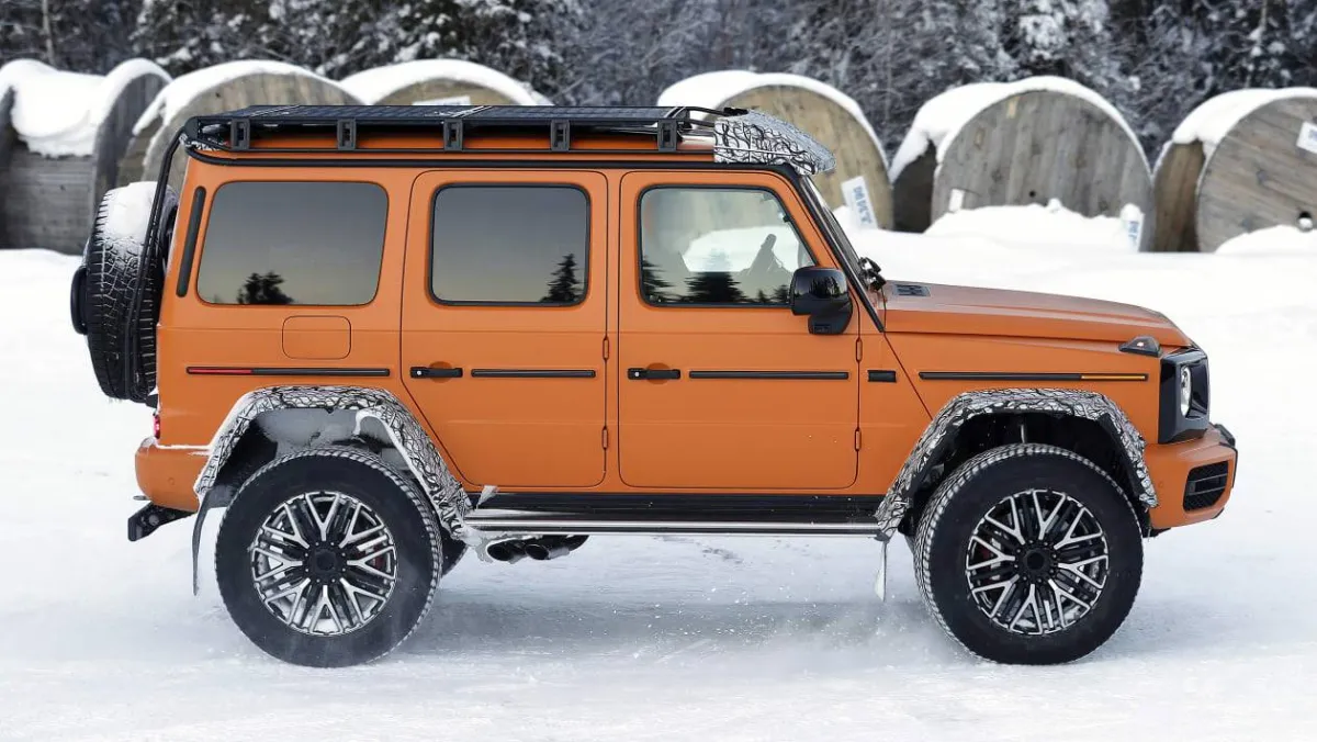 مرسيدس جي كلاس 2023 4x4 تظهر بتصميم جريء في أحدث اختبار أداء