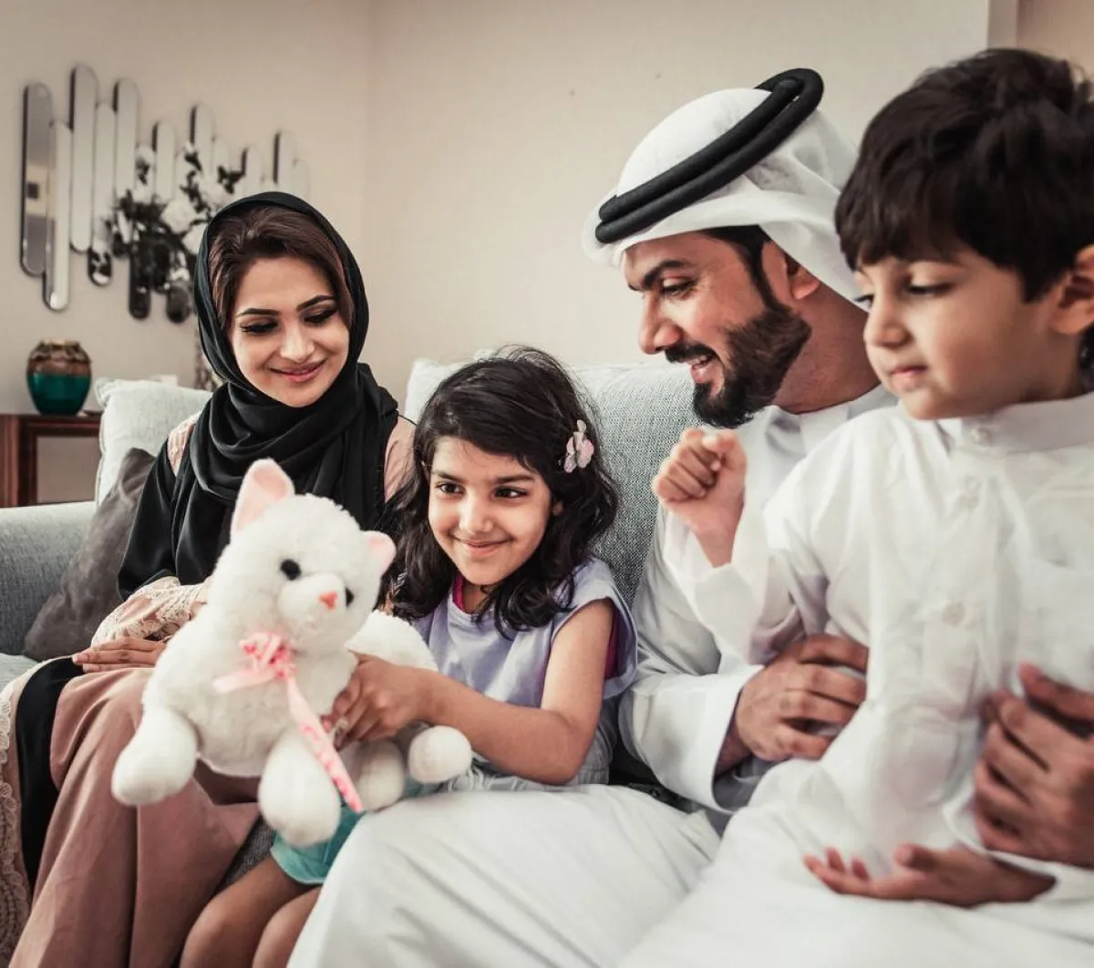 صورة لعائلة عربية