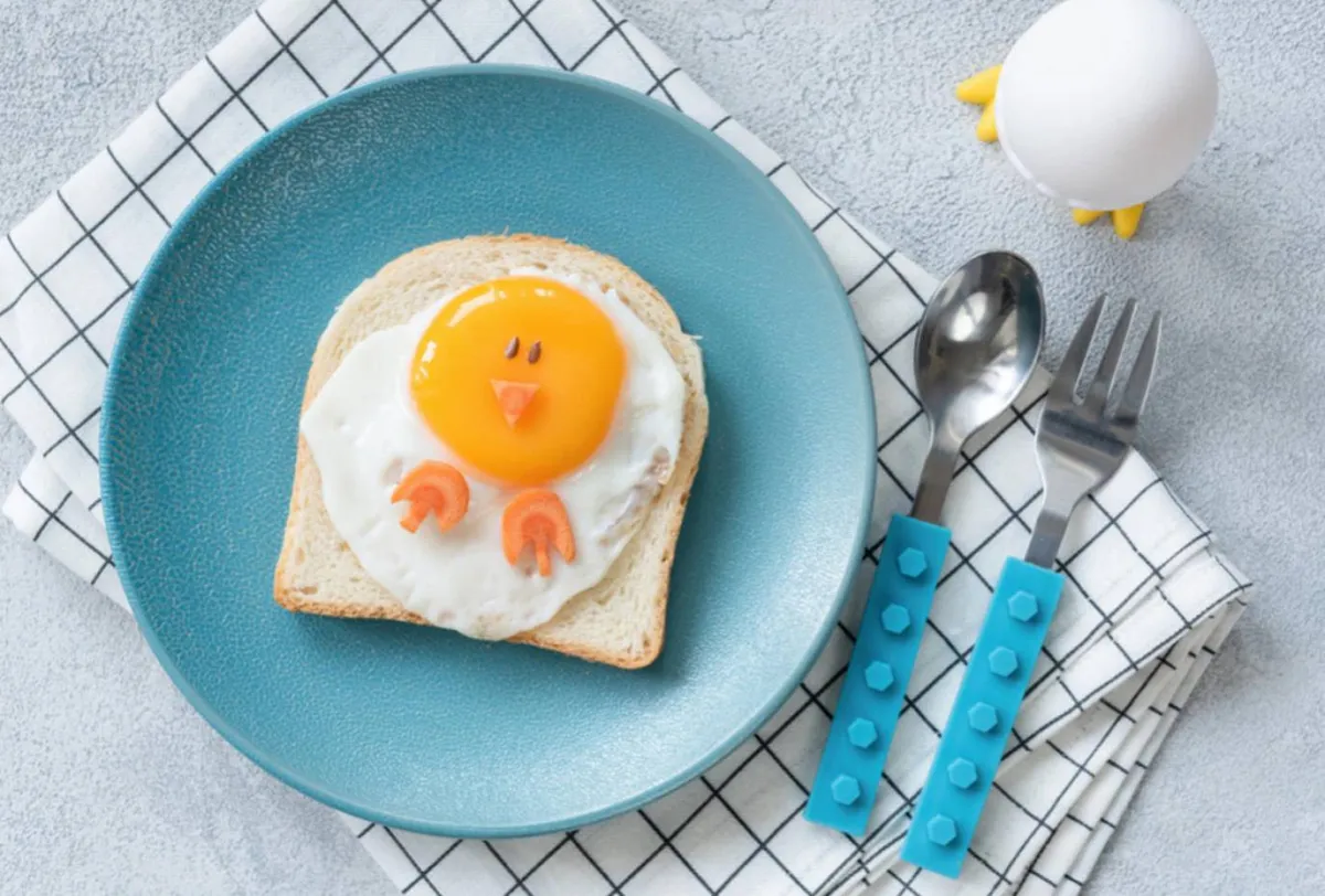 صورة لطبق من البيض المقلي