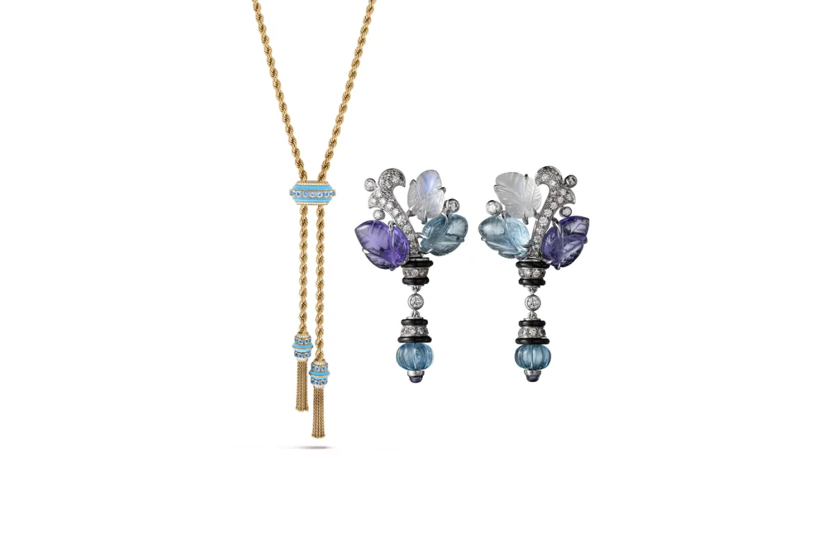 تصاميم مجوهرات بأحجار الأكوامارين