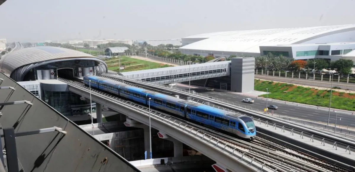 مترو دبي. الصورة من تويتر هيئة الطرق والمواصلات