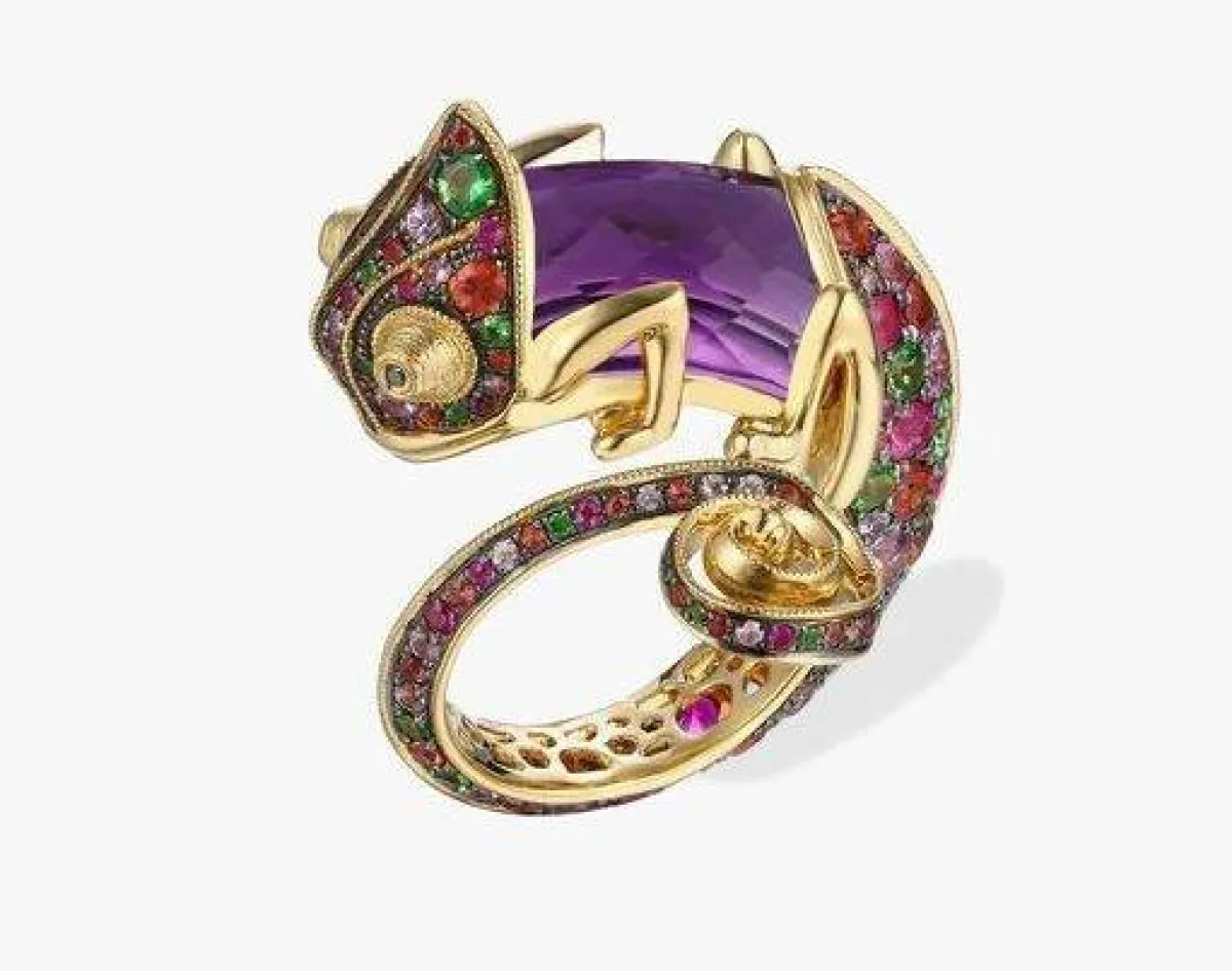 خاتم كوكتيل ملون من أنوشكا Annoushka