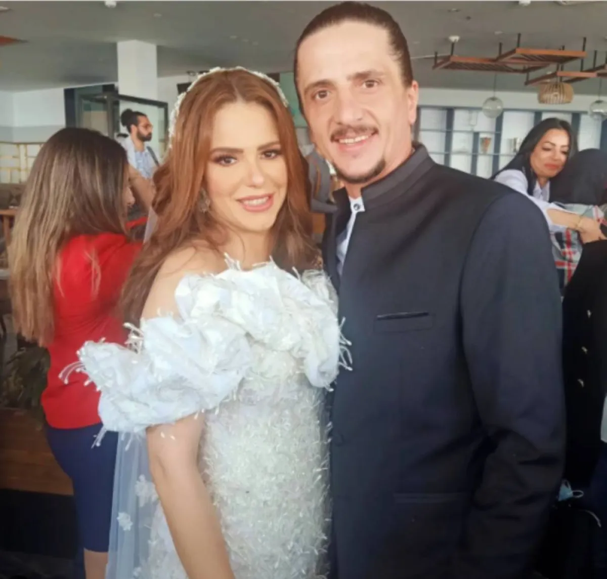 مراسم عقد قران دنيا عبد العزيز - الصور من حساب بوسي شلبي