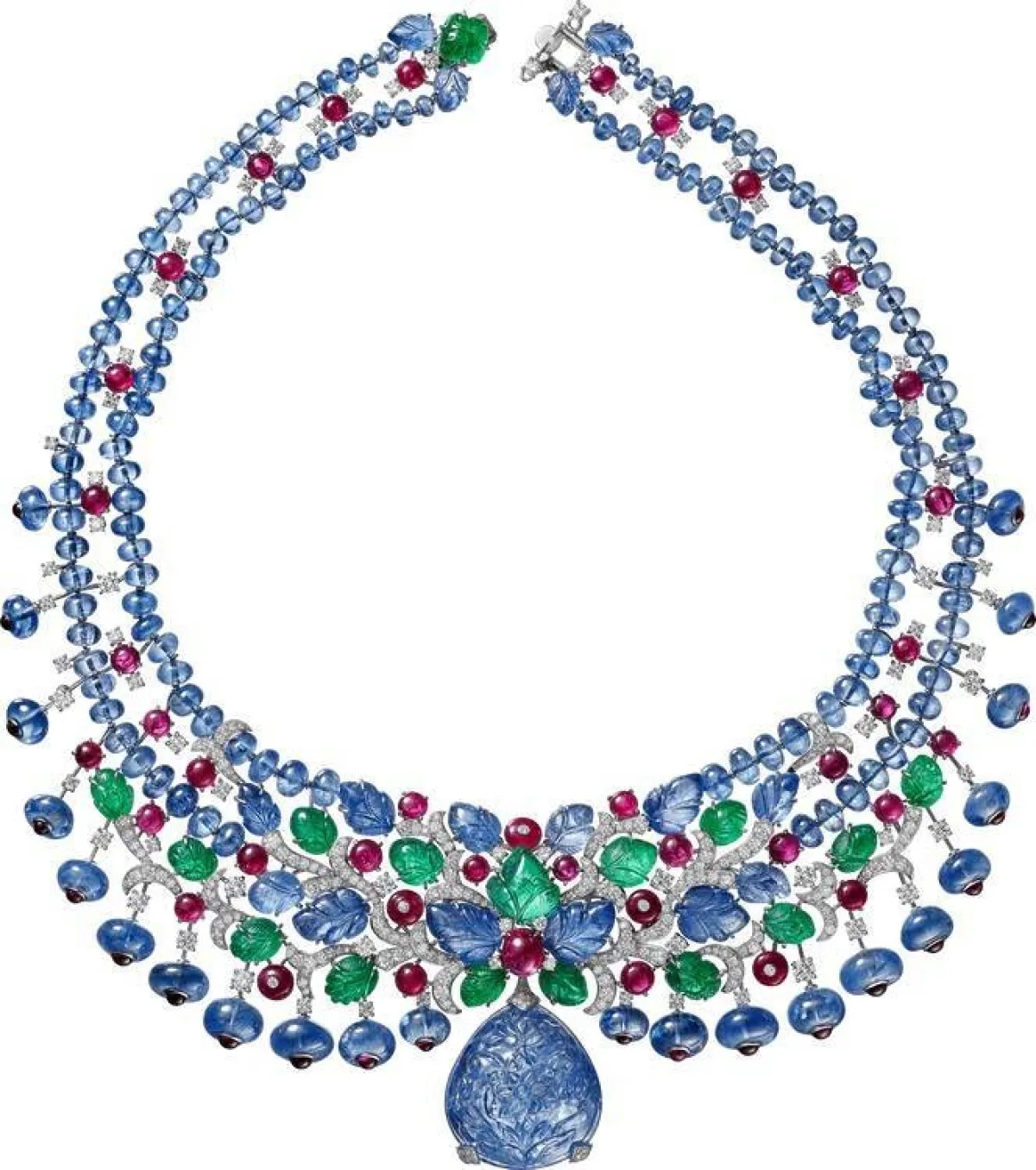 عقد مرصع بحجر الزفير من كارتييه  Cartier