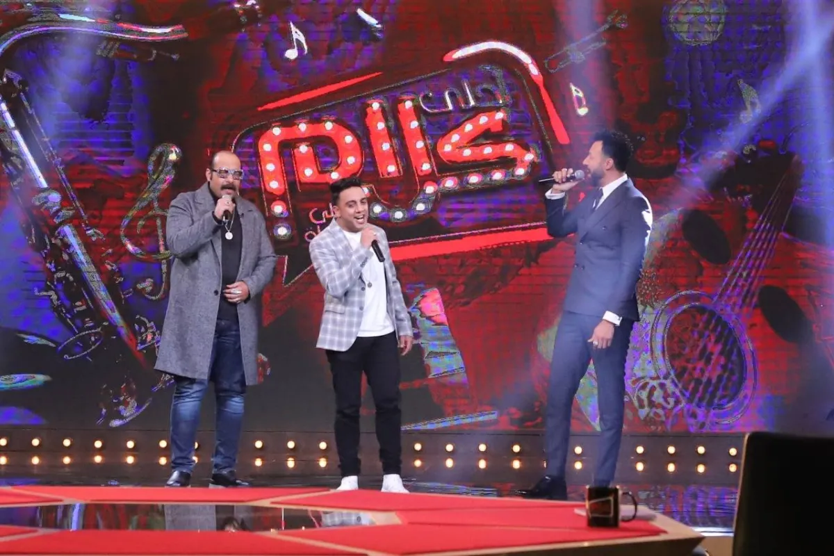 غناء أوس أوس ومحمد ثروت مع أحمد فهمي في "أحلى كلام"-الصورة من صفحة قناة الحياة الرسمية على الفيسبوك