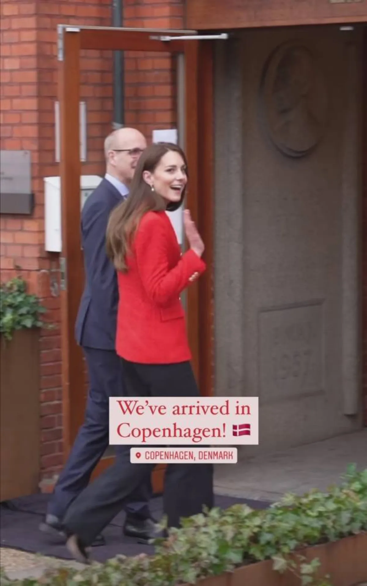 وصول كيت ميدلتون إلى النمارك- الصورة من قصص إنستغرام Duke and Duchess of Cambridge