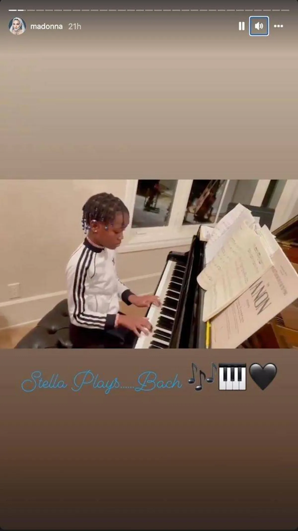ستوري مادونا على إنستغرام