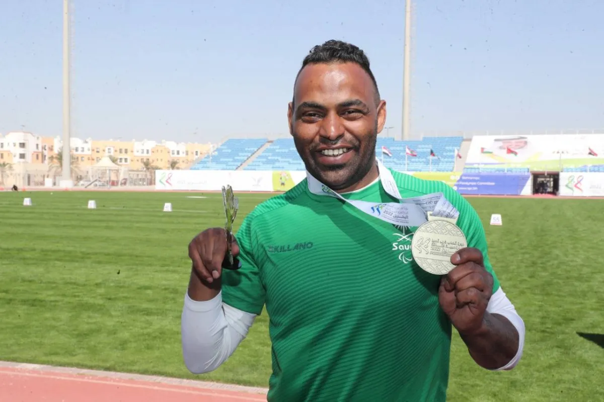 هاني النخلي - الصورة من حساب اللجنة الأولمبية والبارالمبية السعودية على تويتر 