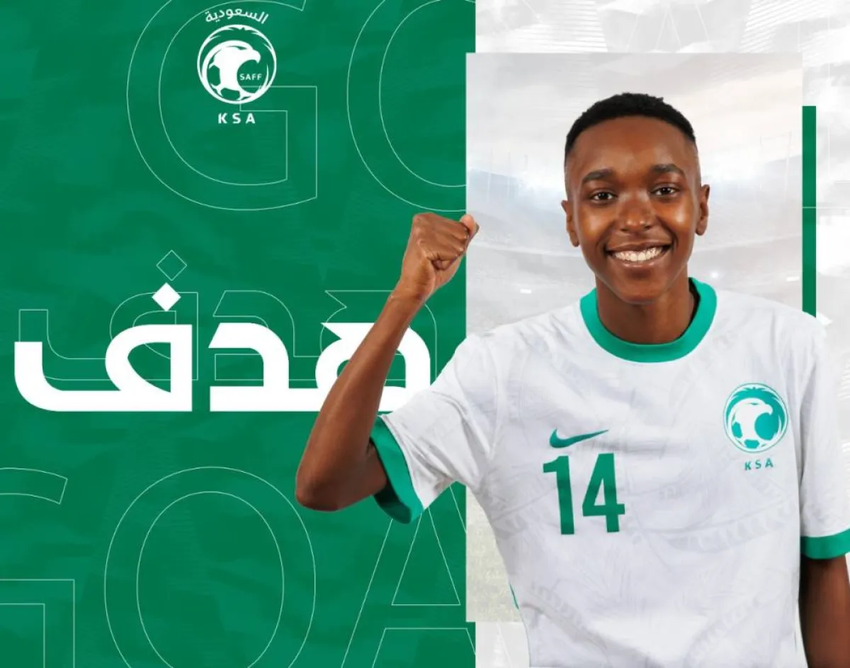 البنداري مبارك تسجل هدفي المباراة - الصورة من حساب اتحاد الكرة النسائية على تويتر