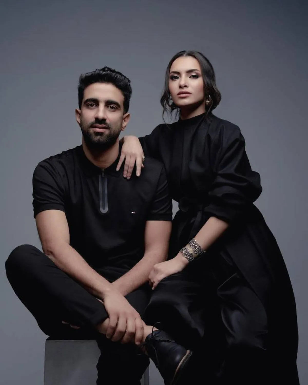 مصطفى جاد وزوجته كارمن سليمان - الصورة من حساب كارمن على انستغرام