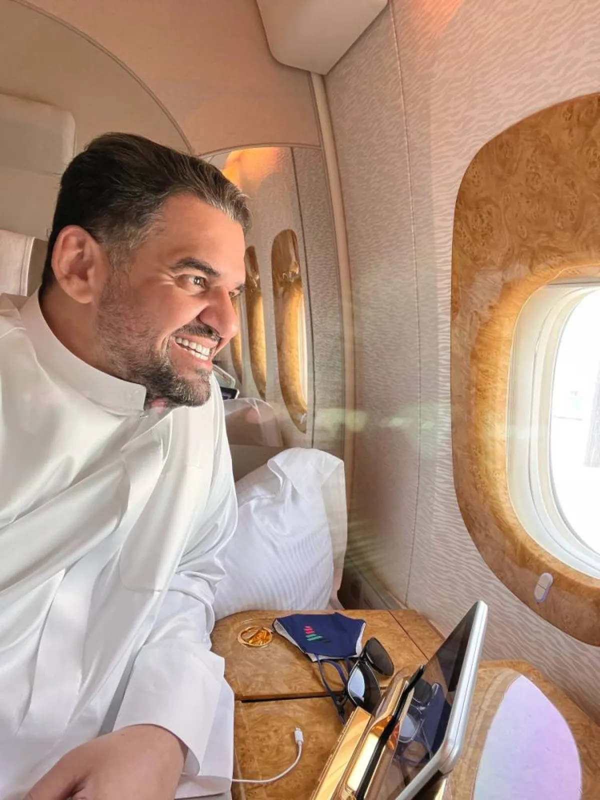  حسين الجسمي  - الصورة من حسابه الجسمي على تويتر