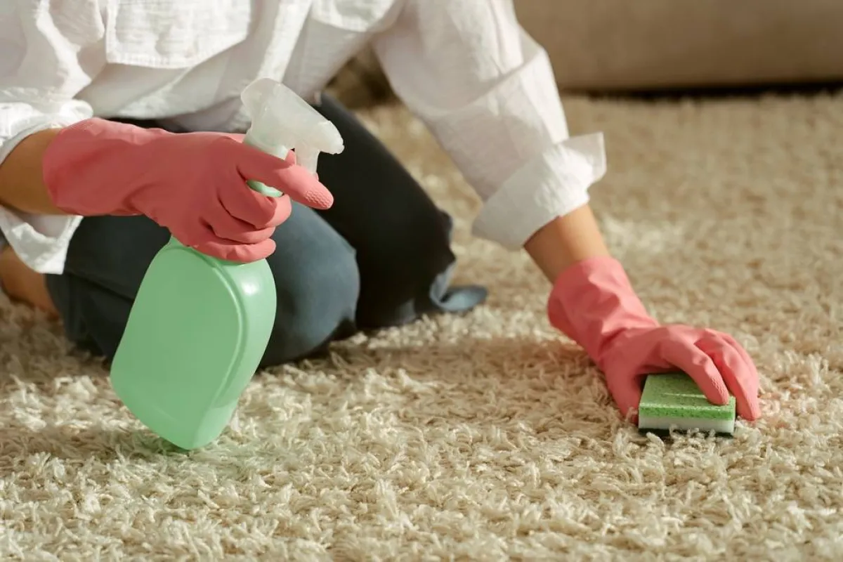 قد يسهل نزع بقع الغراء عن السجاد، باستخدام عصير الليمون الحامض أو الخلّ 