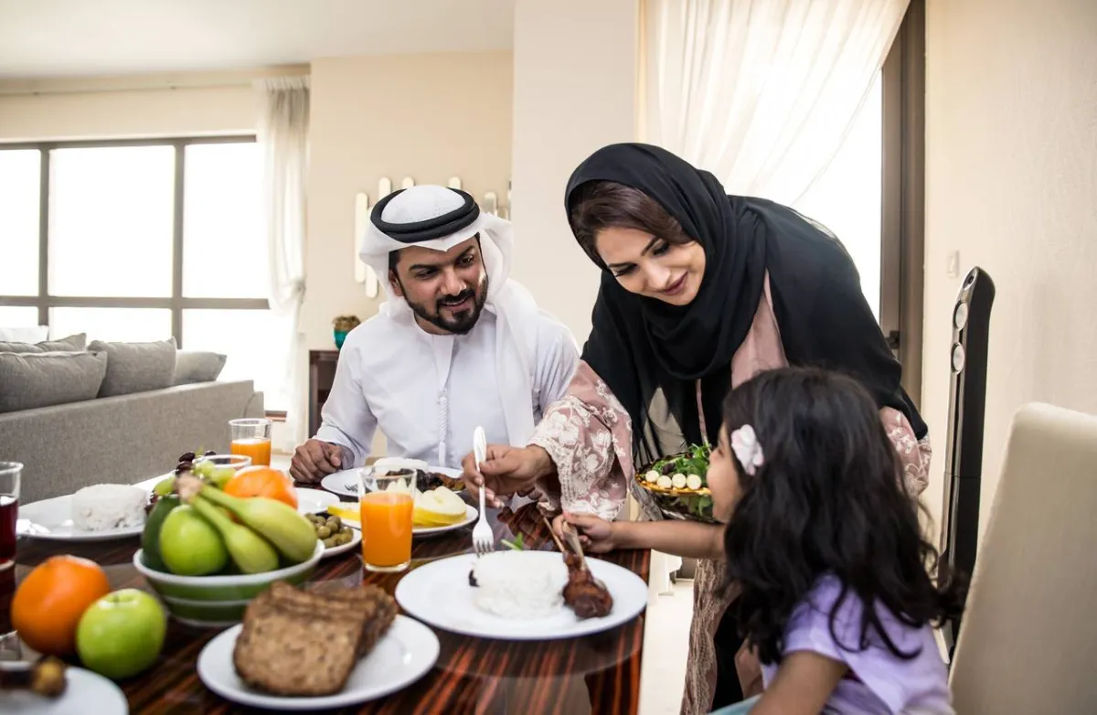 صورة لعشاء عائلي