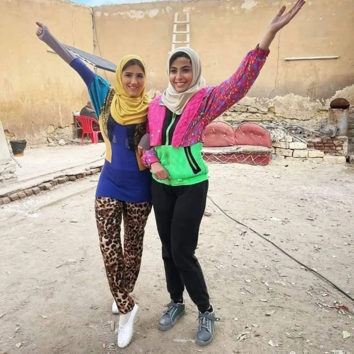 روبي ومي عمر من مسلسل رانيا وسكينة - الصورة من حساب روبي على انستغرام