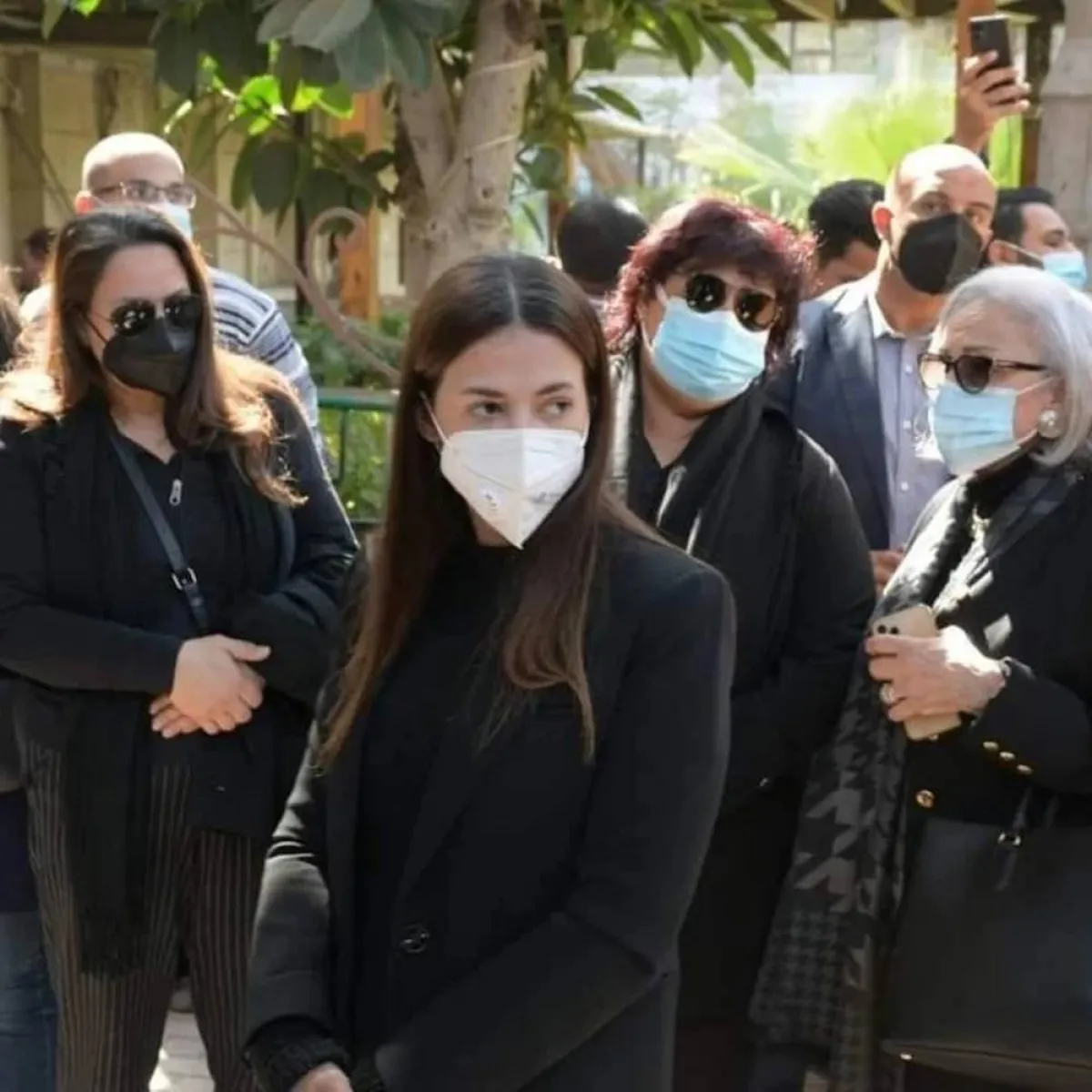 مراسم جنازة جالا فهمي - الصور من المركز الإعلامي لوزارة الثقافة المصرية