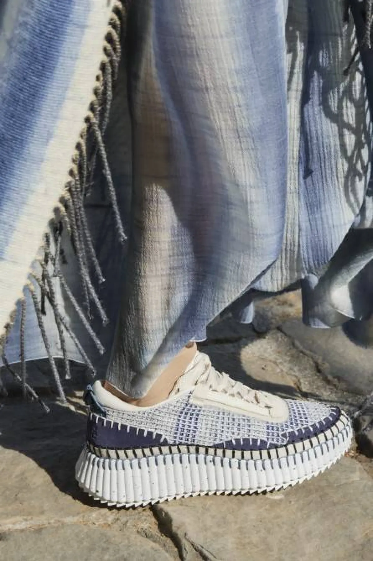 حذاء رياضي بكعب عريض من كلوي  Chloe