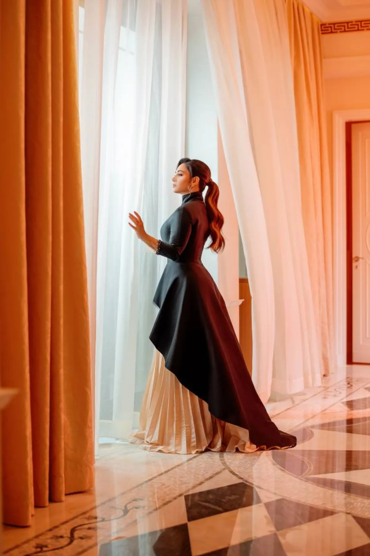 ديانا حداد خلال تصوير الأغنية - الصورة من المسؤول الإعلامي لديانا حداد