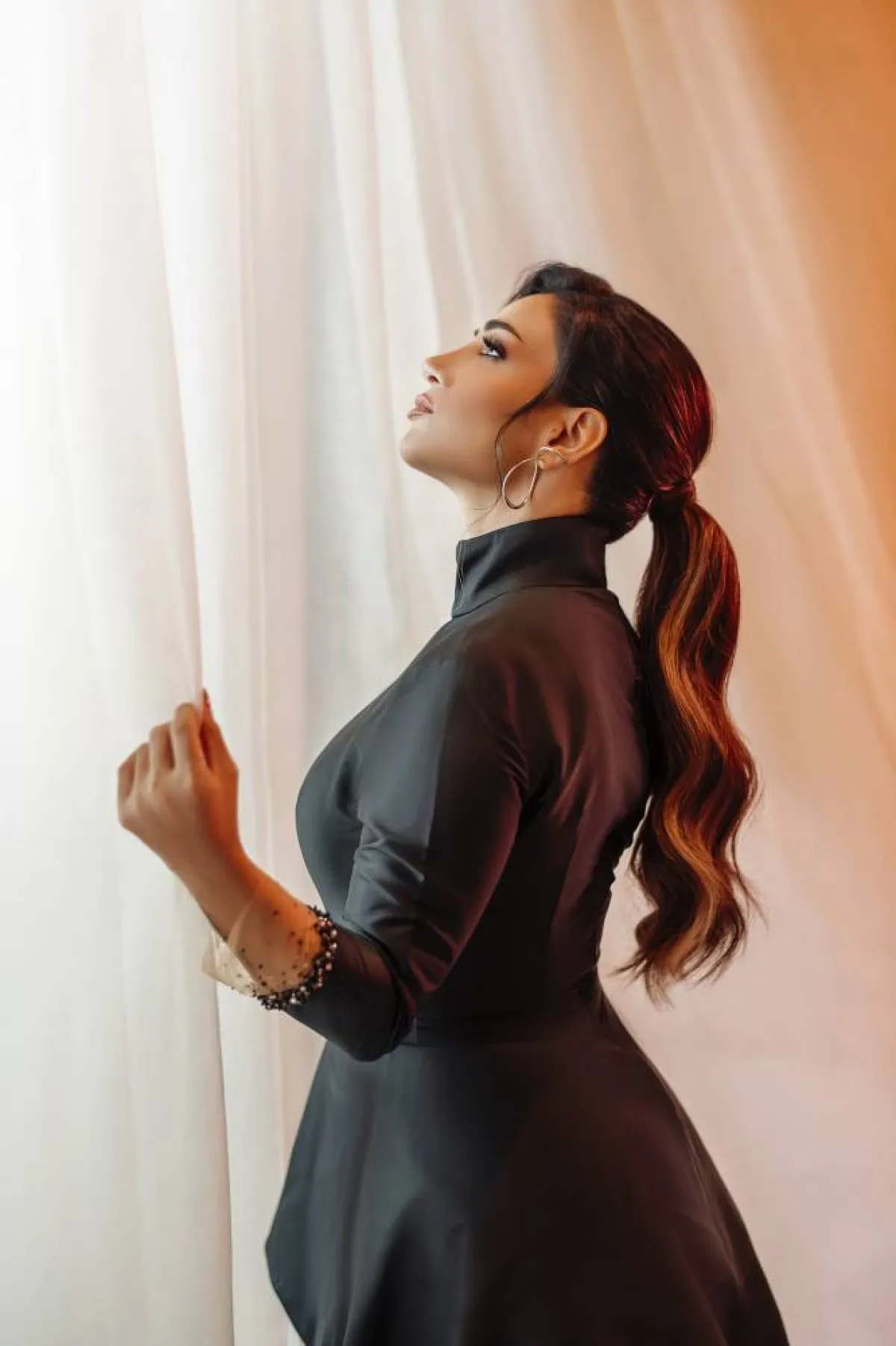 ديانا حداد خلال تصوير الأغنية - الصورة من المسؤول الإعلامي لديانا حداد