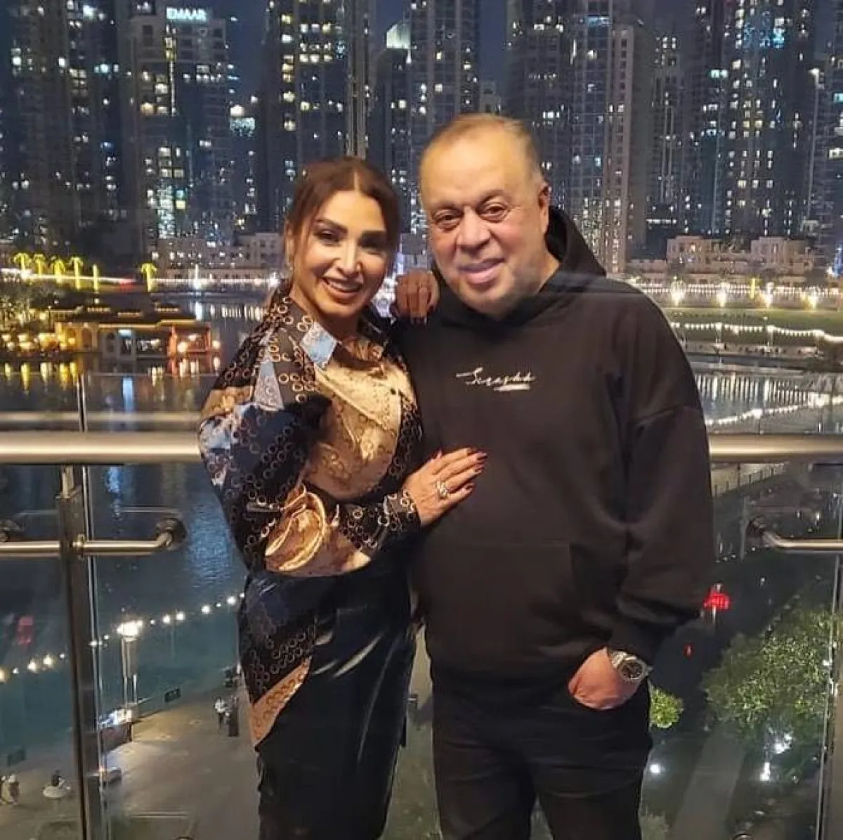 روجينا والفنان أشرف زكي - الصورة من حساب روجينا على انستغرام