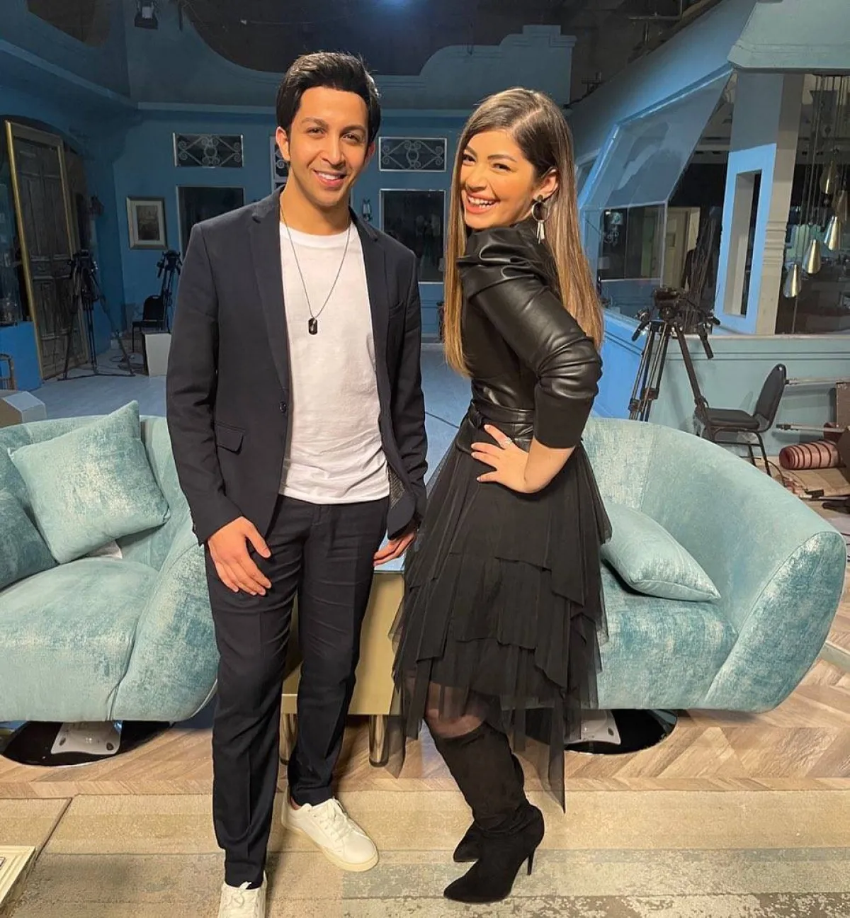 ليلى وهشام جمال - الصورة من حساب ليلى على انستغرام