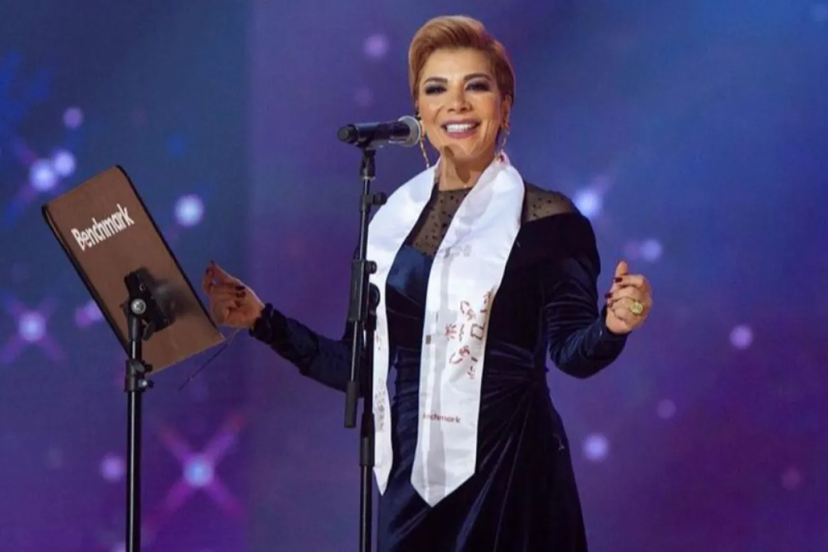 أصالة نصرى -الصورة من حساب شركة بنش مارك على الانستغرام