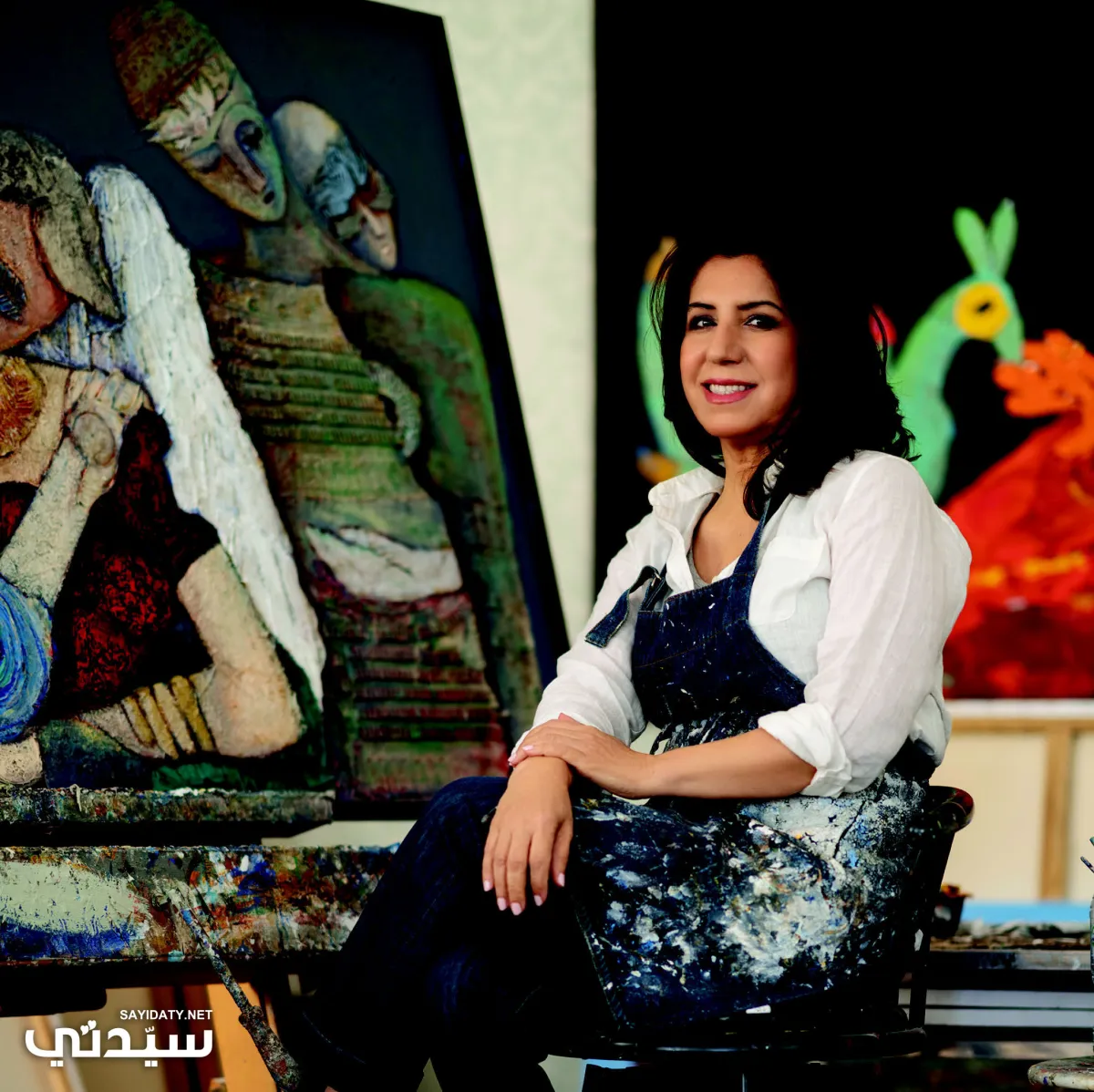 صورة الفنانة التشكيلية سلمى المرّي