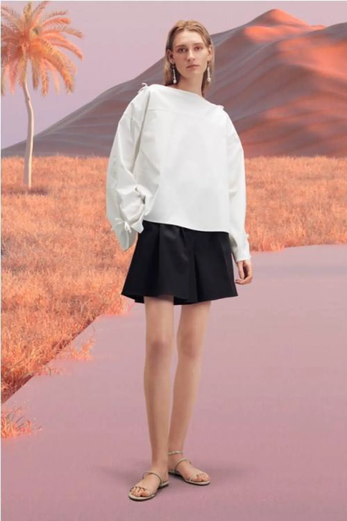 كنزة طويلة وواسعة من أديام  Adeam