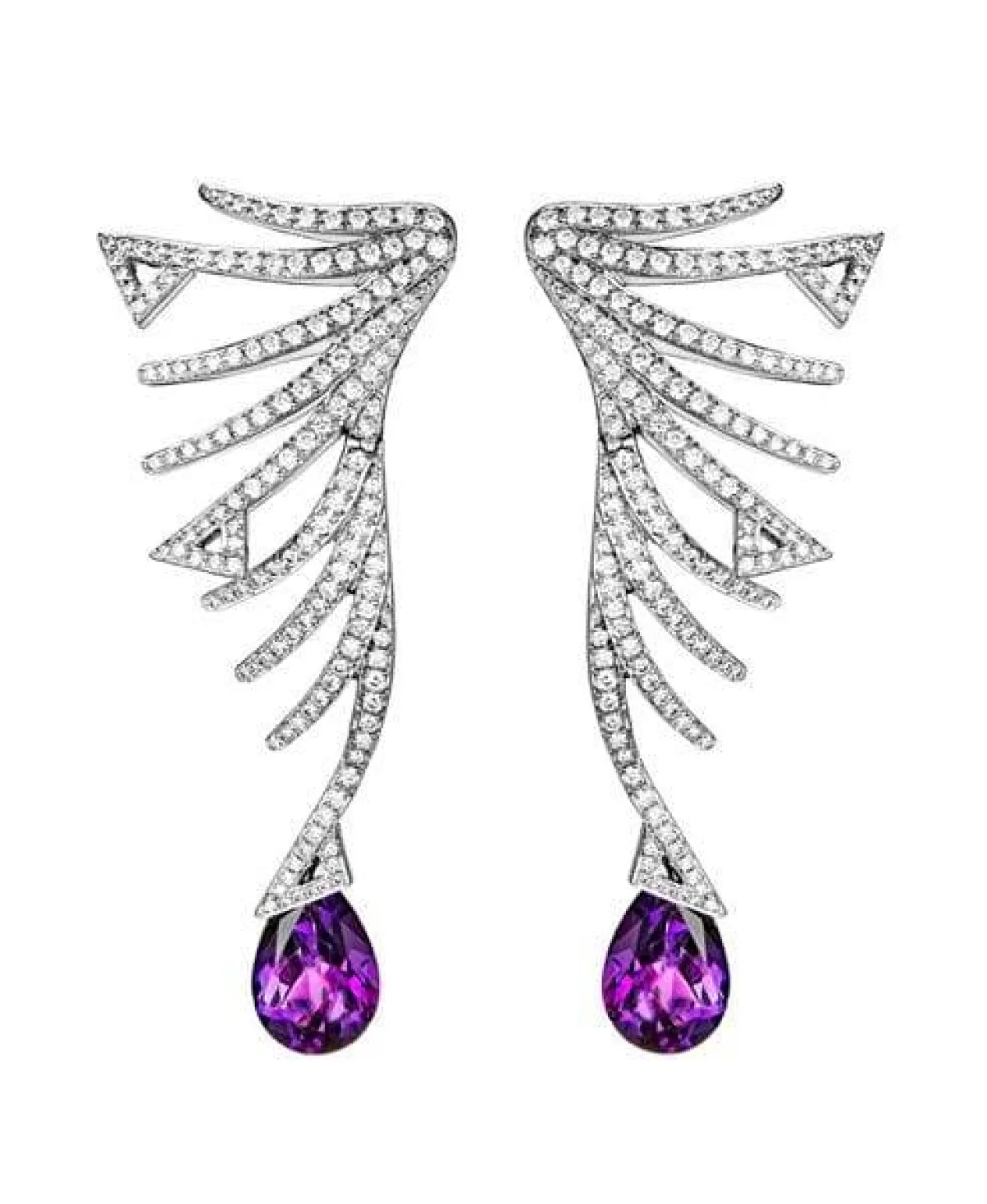 أقراط AMETHYST من أكليس Akillis  