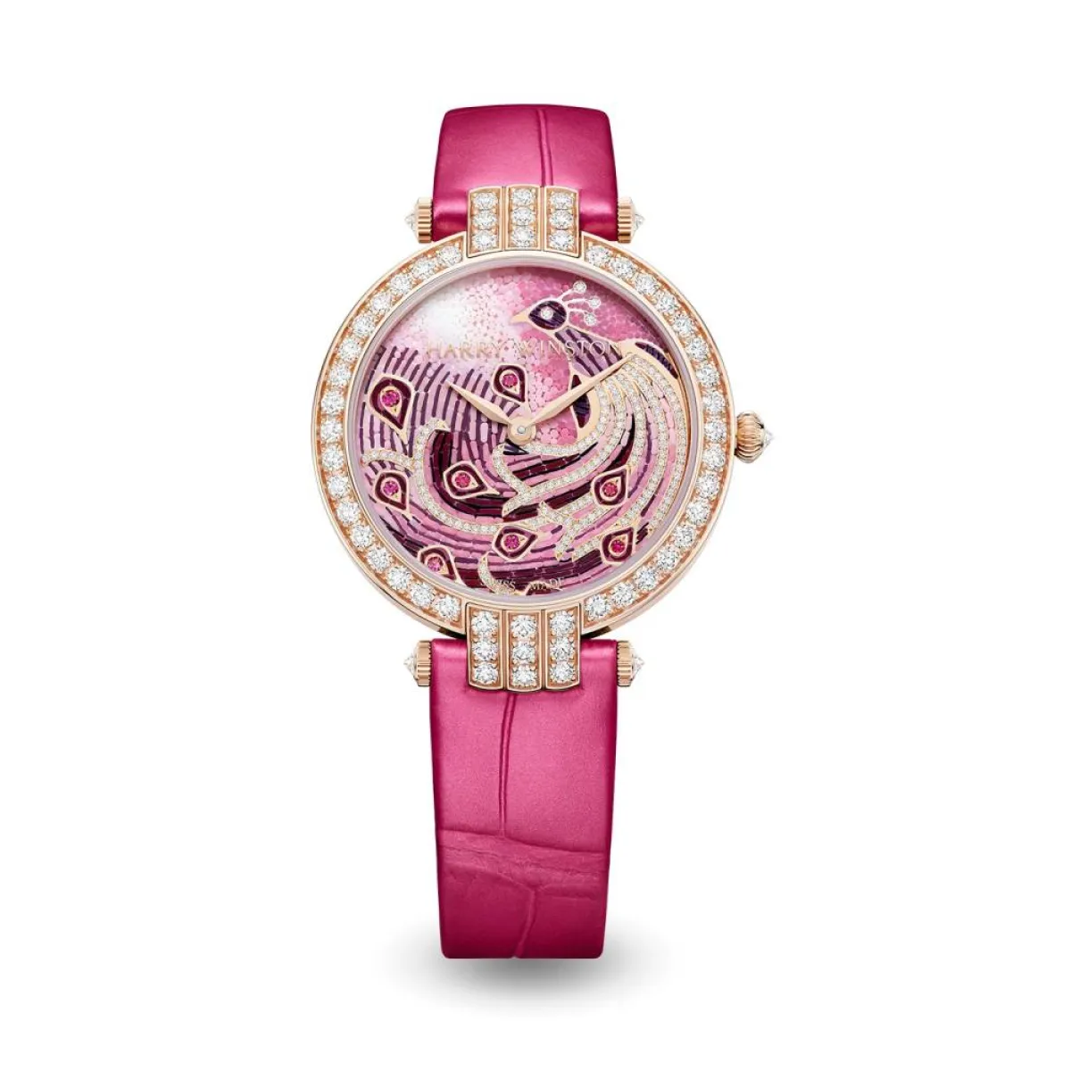 ساعة بنقوش الطيور من هاري وينستون Harry Winston