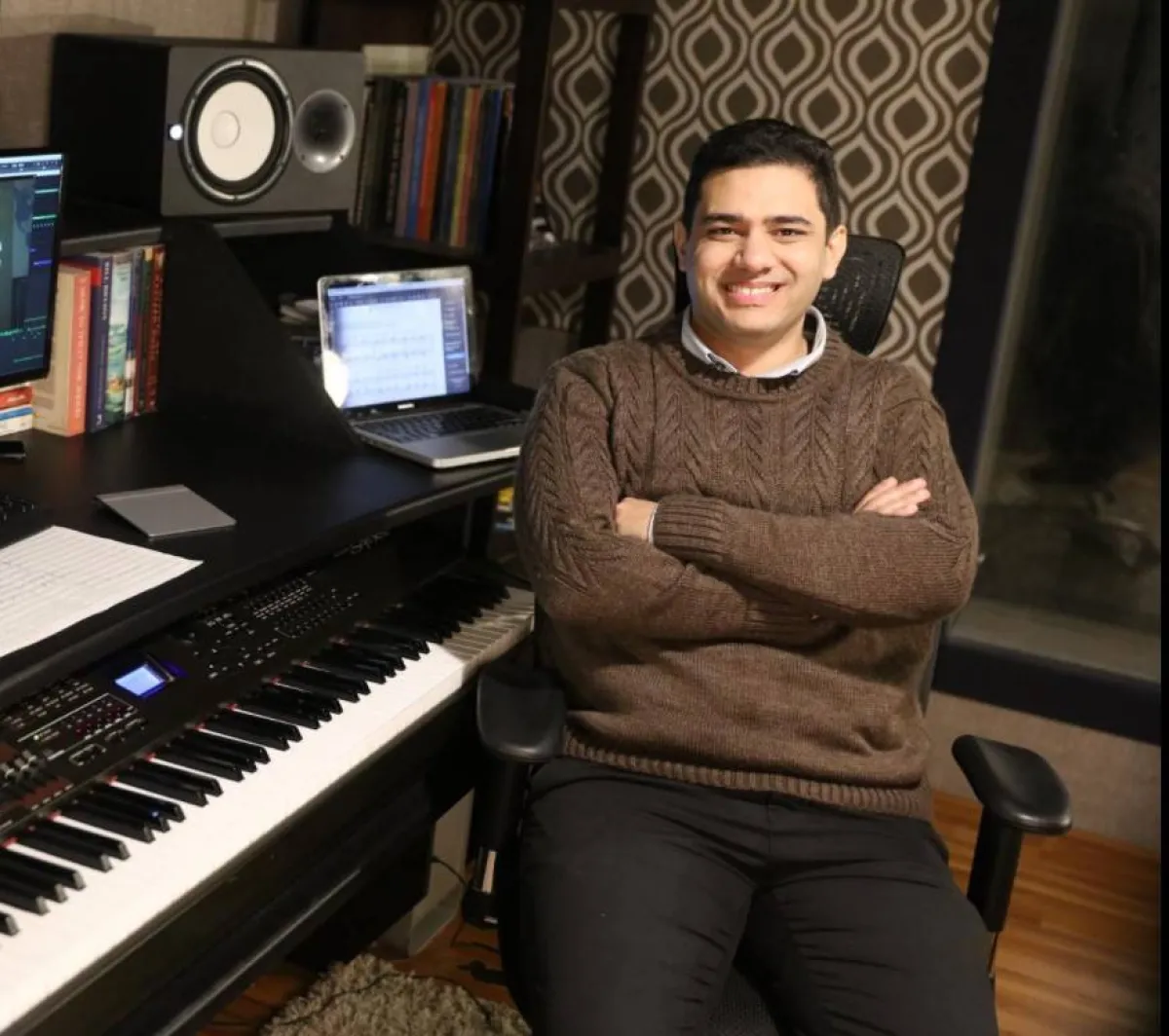 الموسيقار خالد الكمار - صورة من حسابه الرسمي على " فيسبوك " 