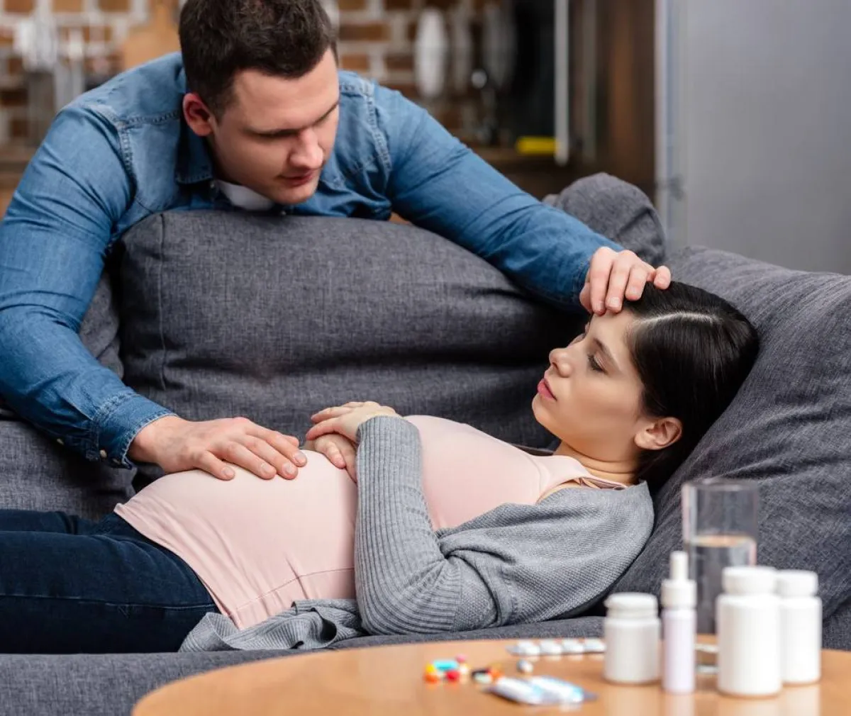 صورة لحامل مريضة