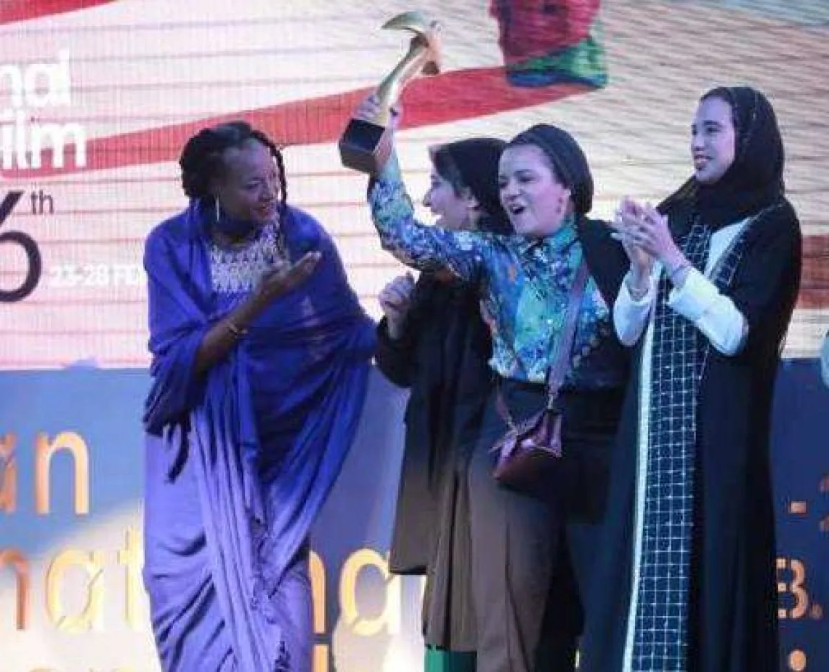 مخرجات فيلم " قوارير" - من صفحة مهرجان أسوان لأفلام المرأة على فيسبوك