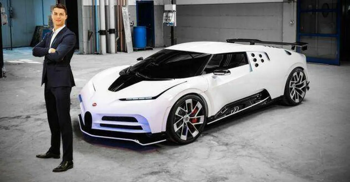 كريستيانو رونالدو وسيارة "بوغاتي شينتوديتشي"