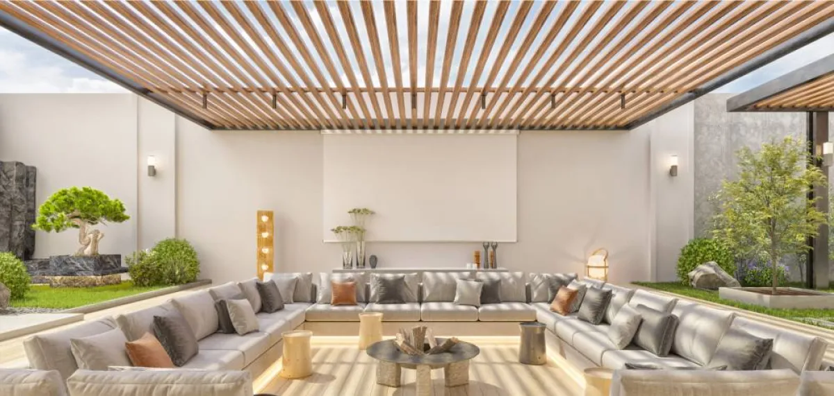 جلست خارجية مصممة بطريقة جذابة ومريحة