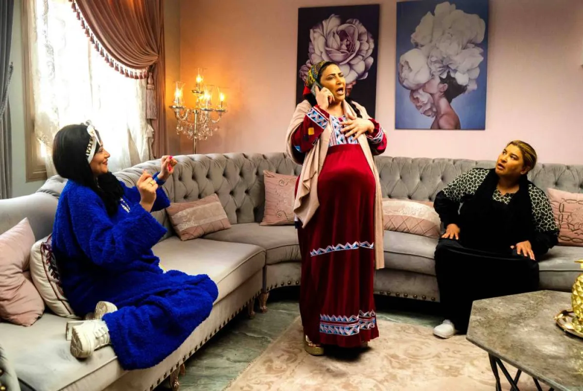 شهد السلمان وبدرية طلبة وشوق الهادي في أمينة حاف 2- الصورة من المسؤول الإعلامي لمجموعة الـmbc