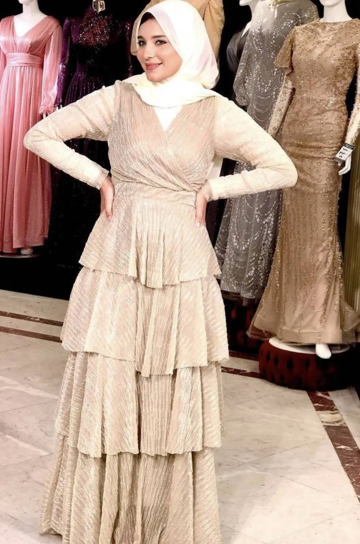 فستان بطبقات