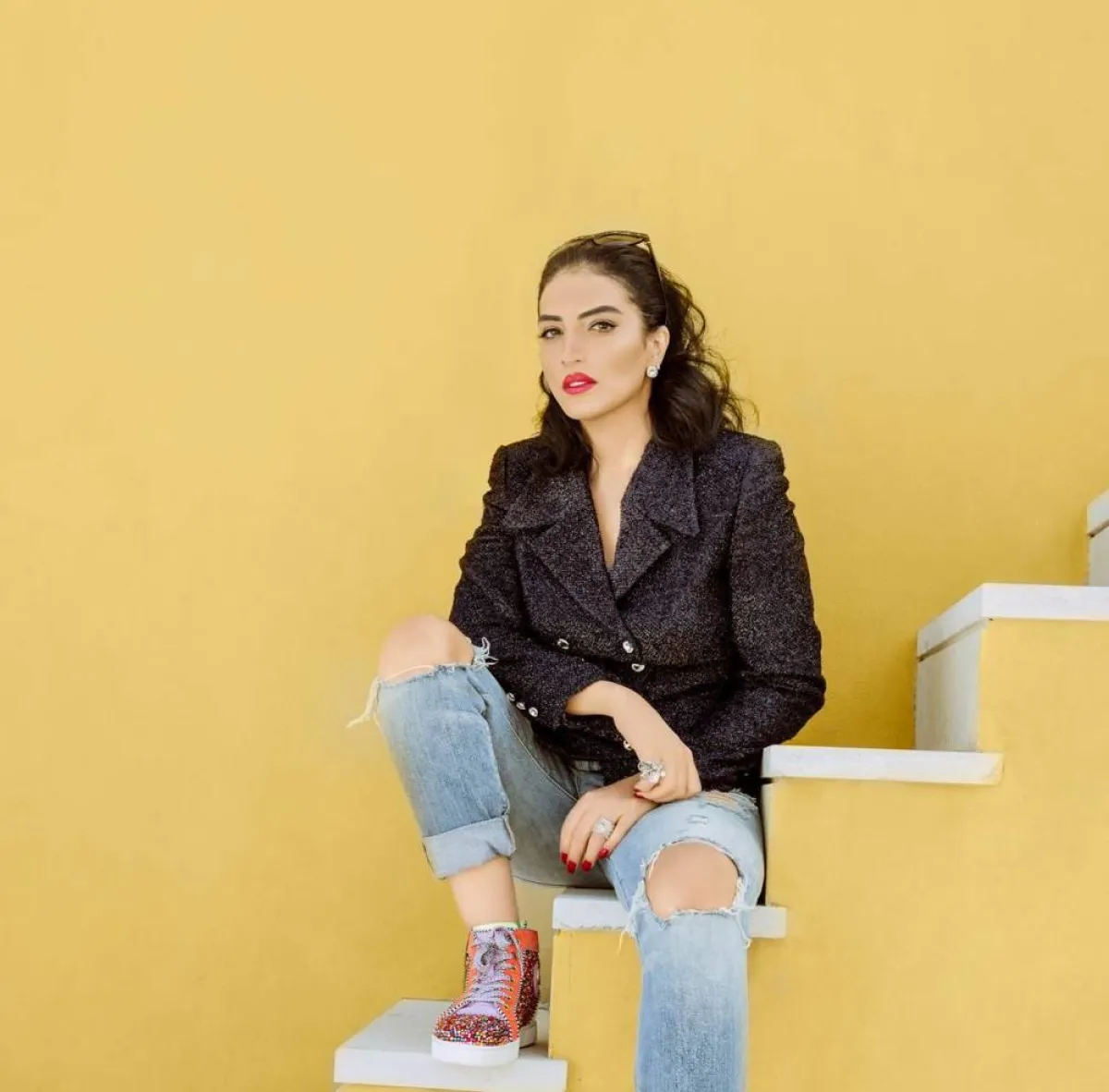 حورية فرغلي - الصورة من صفحتها الرسمية على الفيس بوك