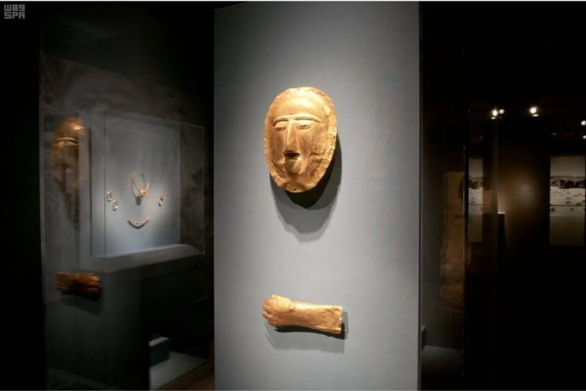 صورة تظهر آثار الكنز الذهبي مصدر الصورة وكالة الأنباء السعودية واس