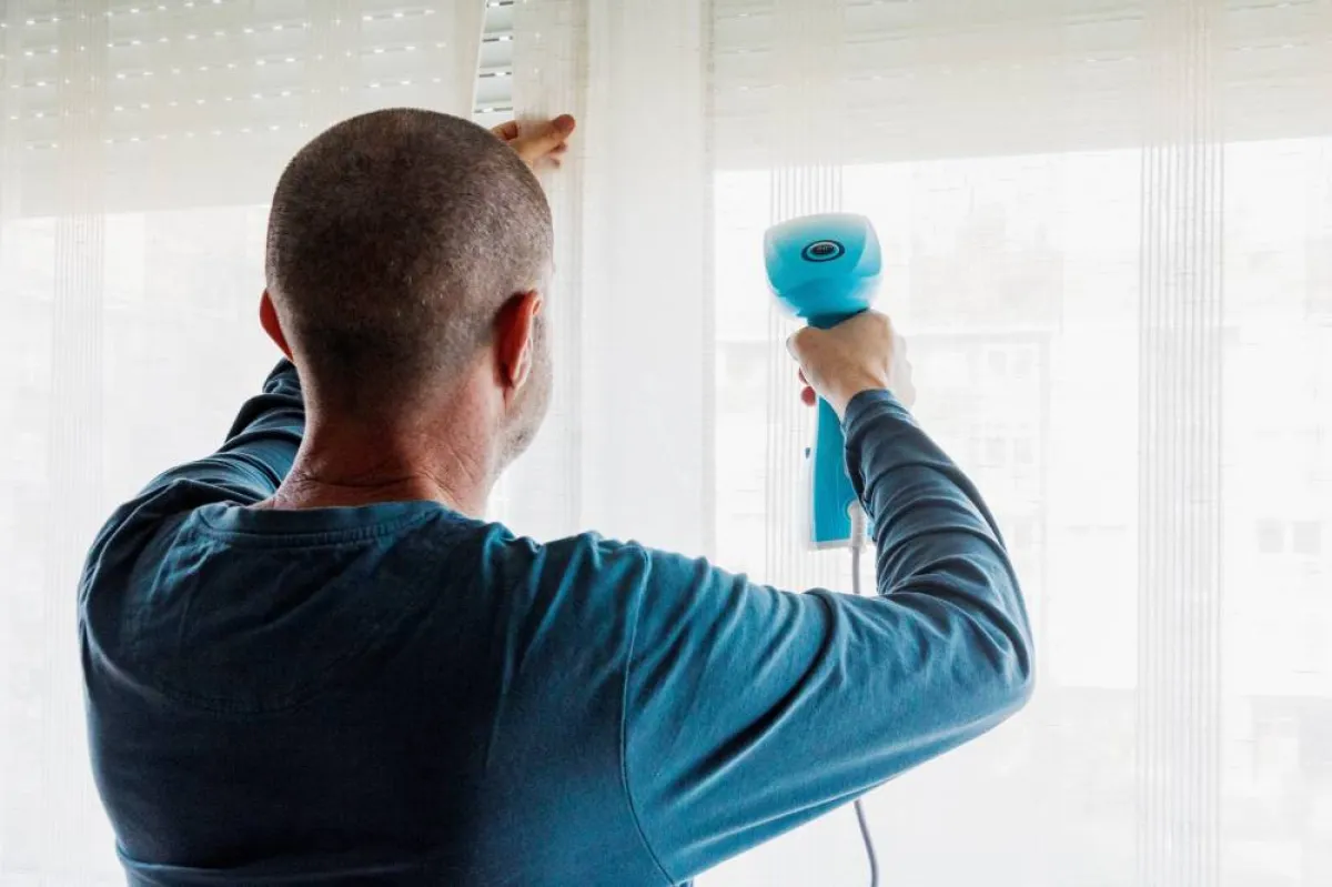 جهاز البخار المحمول مساعد في تنعيم الستائر 