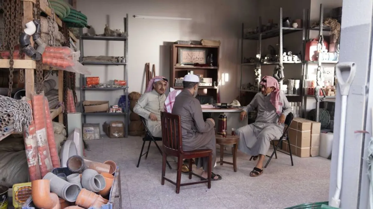 ناصر القصبي وعبد الإله السناني في مسلسل العاصوف 3 - الصورة من المسؤول الإعلامي لمجموعة الـmbc