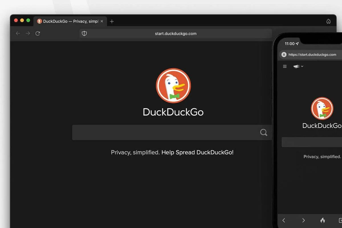 صورة لمحرك البحث DuckDuckGo 