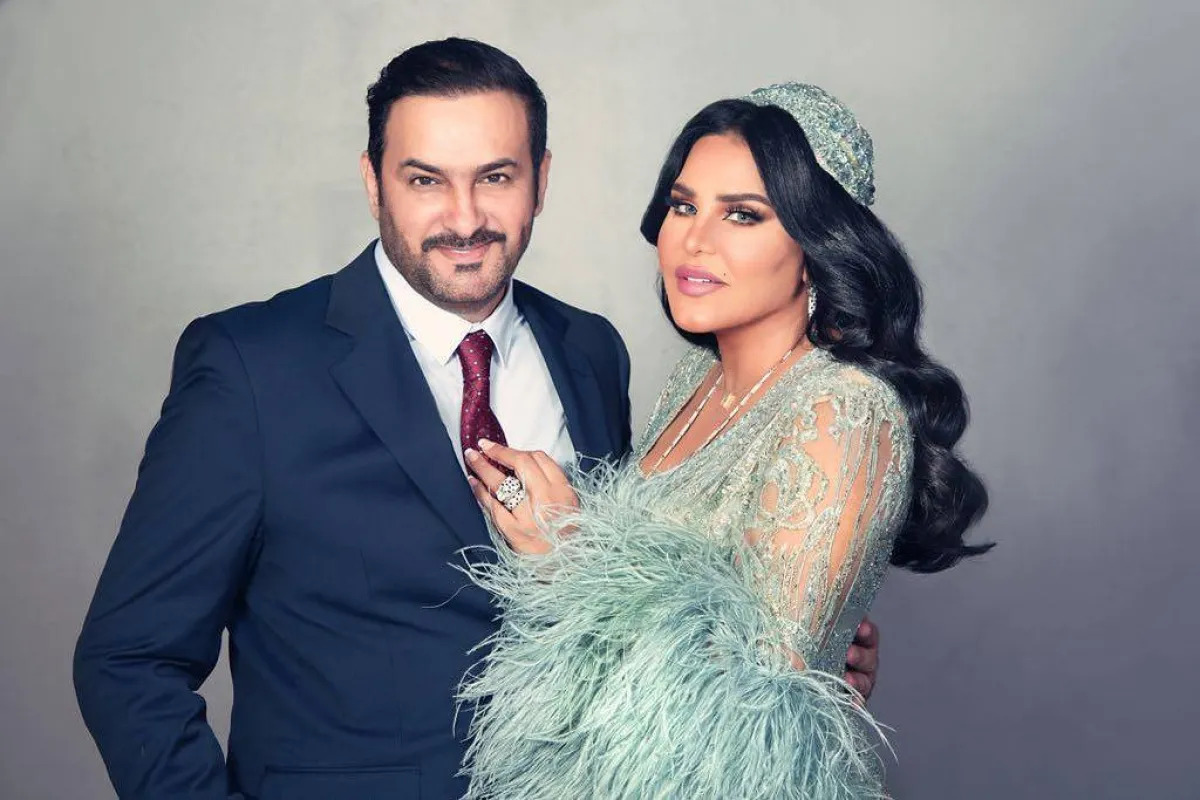 الفننة أحلام وزوجها مبارك الهاجري - الصورة من حساب مبارك على إنستغرام