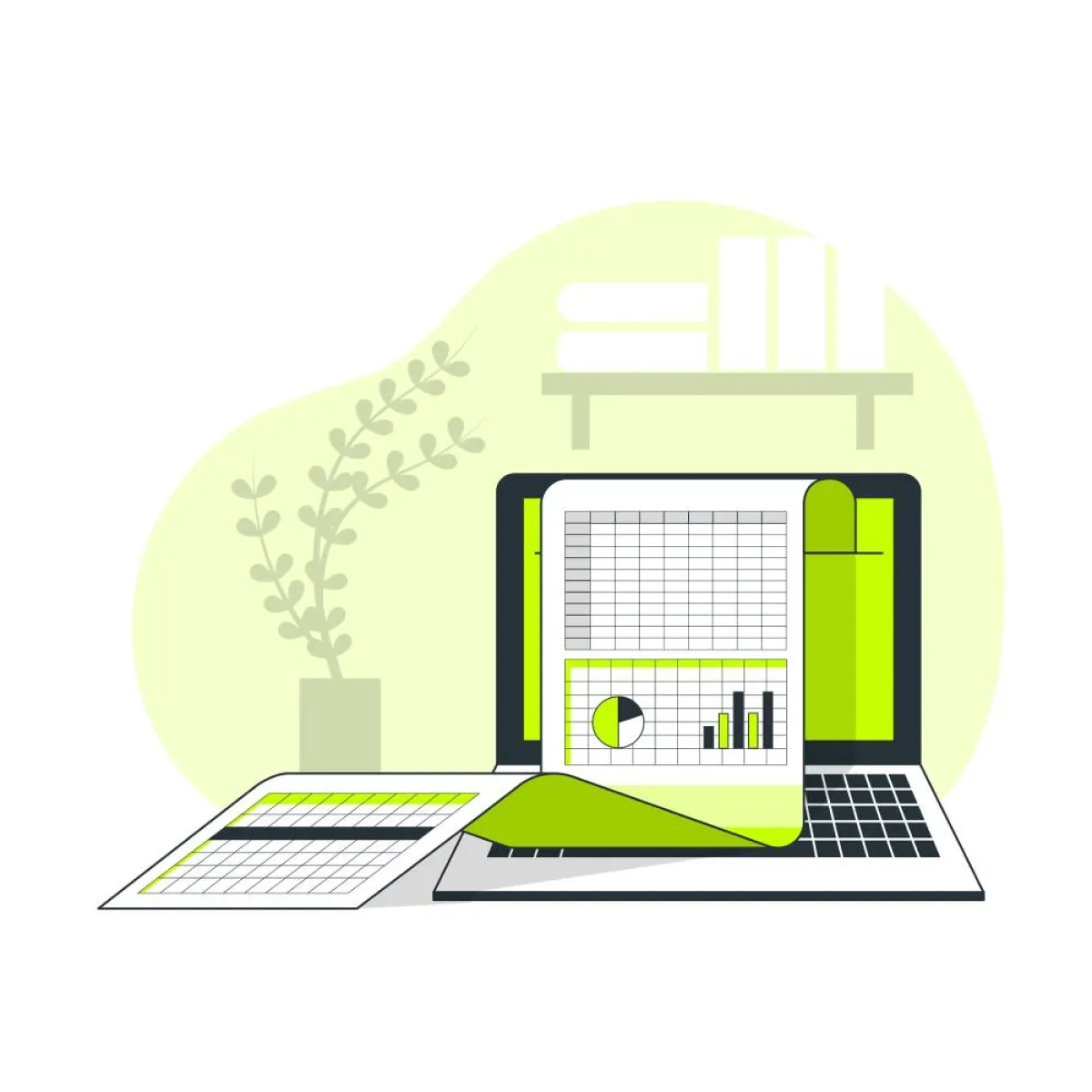 اختصارات مفيدة للتنقل في ورقة العمل