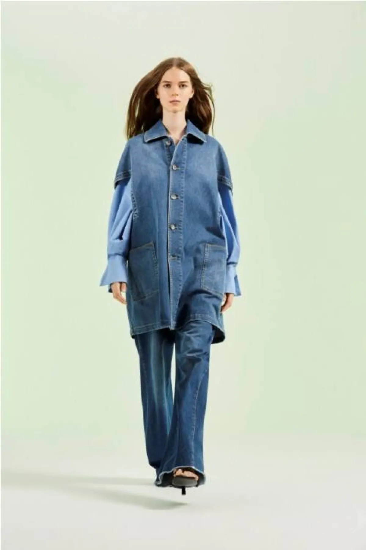 جاكيت دنيم على شكل قميص من فابيان فيليبي  Fabiane Filippi