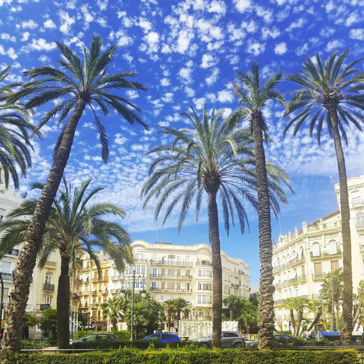 لقطة لمدينة فالنسيا في يوم مشمس