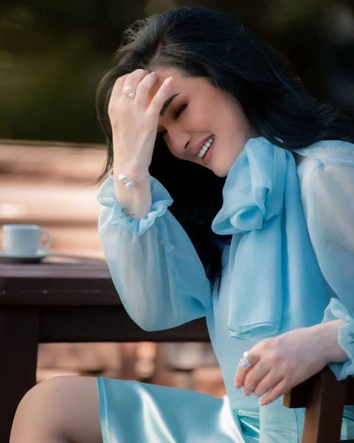 الصورة من حساب النجمة صفاء سلطان