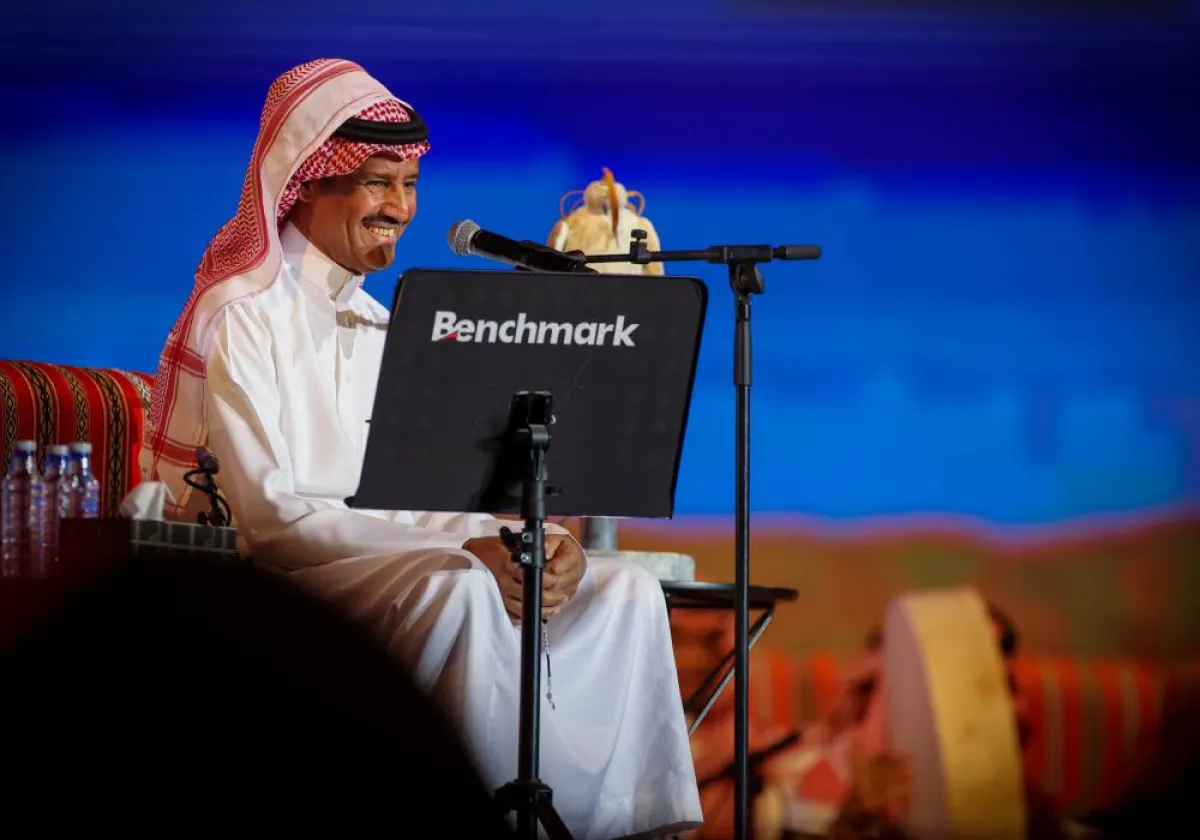 خالد عبدالرحمن في ليلة مخاوي الليل  - الصورة من المركز الاعلامي بنش مارك