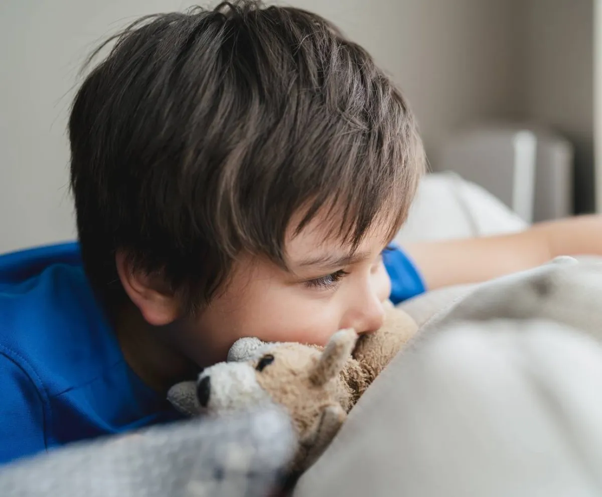 صورة لطفل حساس