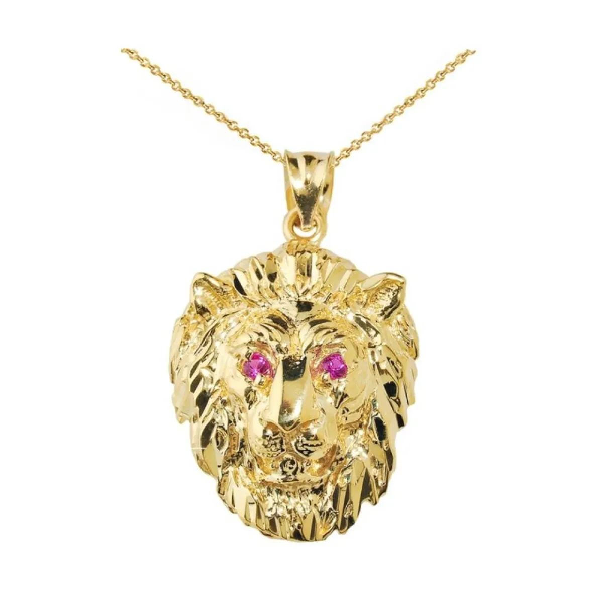 قلادة برأس الأسد من Factory Direct Jewerly 