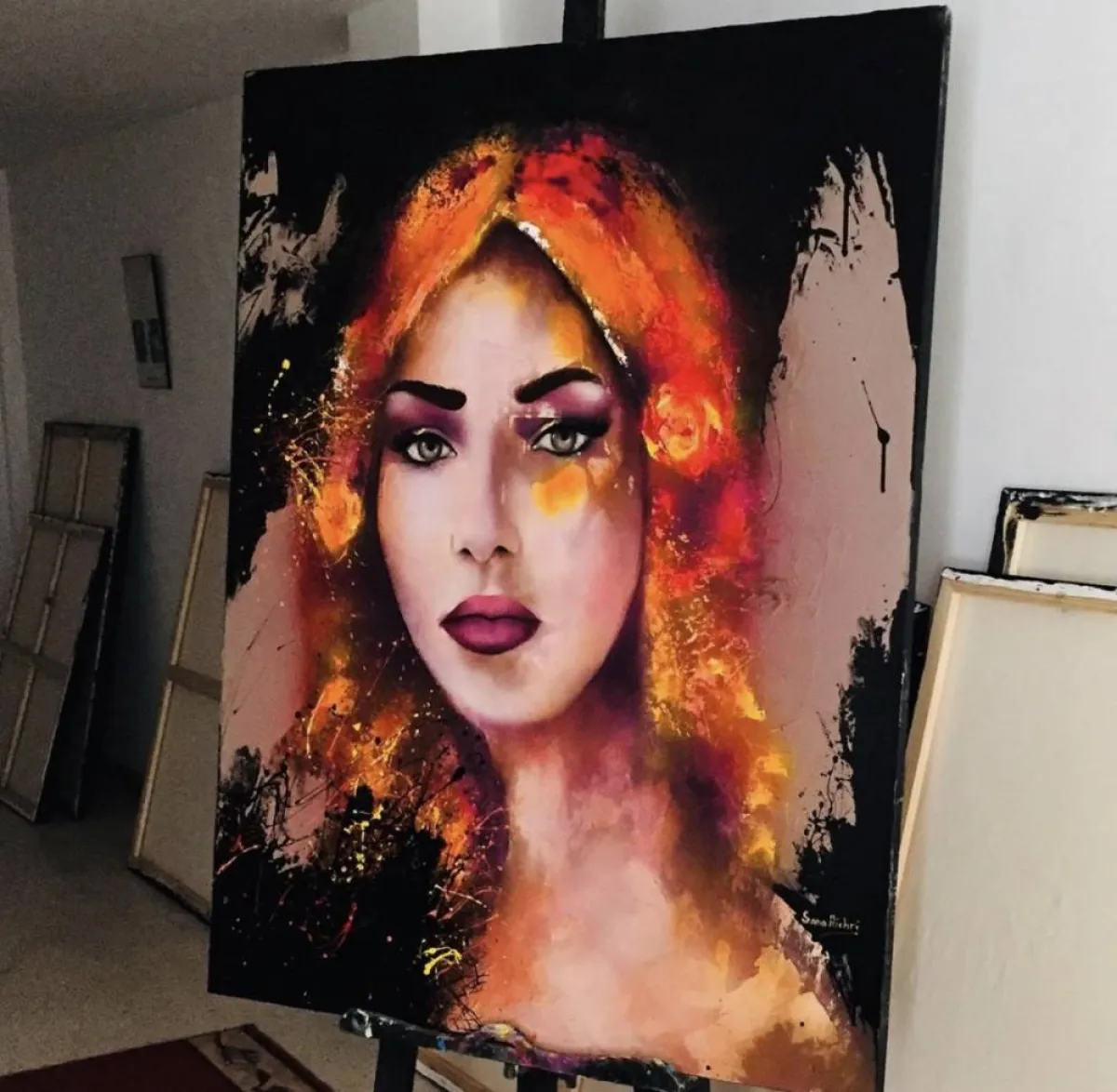 لوحة للملكة زنوبيا